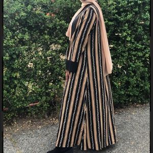 Chain Open Front Abaya